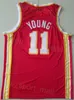 Costurado City Basketball Trae Young Jersey 11 Dejounte Murray 5 Homens Ganhou Associação para Fãs Esportivos Preto Vermelho Branco Amarelo Equipe Cor Respirável Qualidade Superior