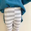 Pantolonlar Hayana 2023 Sonbahar Çocuk Kıyafetleri Pamuk Teslim Çizgili Kız Bebek Pantolon