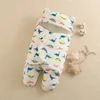 Couvertures Sac de couchage pour bébé Couverture en coton flanelle Épaissir les jambes fendues Enveloppe anti-coup de pied en automne / hiver Né Swaddle Wrap