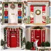 Decorazioni natalizie Schiaccianoci Soldato Banner Decor per la casa Vacanze Merry Door Happy Year Y201020 Drop Delivery Garden Festive Parte Dhb40