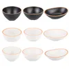 Bowls WSHYUFEI Melamine Imitation Porcelain Breakfast Bowl Seasoning Vinegar Relish Plate Cake Dessert Spice Dish Kitchen Cooking Tool