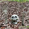 Andra festliga partier Halloween Decoration Props Simation Skeleton Hand Bone Family Outdoor Secret Room Horror 220922 Drop Dhlrz