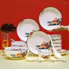 Dinnerware Sets Chinese Style Ceramic Tableware Gift Box Rice Bowl Porcelain Is The First Choice For Gifts High-end