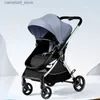 Barnvagnar# 2023 Ny lyxig babyvagn 3in1/2in1 multifunktionell baby barnvagn hög landskap baby vagn vikbar barnvagn baby puchair q231116