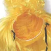 Dog Carrier Pet Headdress Curls Wigs Costume For Small Medium Large Party Yellow Hairpiece Halloween 090C