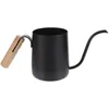 Ensembles de vaisselle Camping Pour café bouilloire Pot petit thé en acier inoxydable col de cygne goutteur à bouche fine