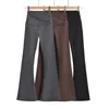 Pantalones de mujer Capris Trajes de otoño Mujeres pantalones de yoga flacos Mujeres Leggings acampanados Estilo coreano Ropa de calle Pantalones de yoga casuales Pierna acampanada Negro 231115