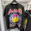 Hellstar Camisa Hellstar T Shirt Tee Mens Womens Designer Camiseta Gráfico Tee Roupas Roupas Hipster Lavado Tecido Street Graffiti Lettering