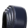 Bälten Luxury Fashion Male Reversible Leather Belt Men Business byxor äkta för jeans blå mörkbrun svart 231115