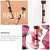 Makeup Brushes Blush Brush Double Ended and Bronzer Portable Bra för blandning av pulver concealer