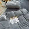 Conjuntos de cama Coral Velvet Duvet Cover 220x240 150x200 200x230 Casal Single Double Queen King Size Flanela Cama de Pelúcia Inverno Quente Quilt Cover 231116