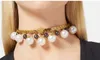 Simple Jewelry Pearl Pendants Necklaces Chokers Hollow Out Greece Meander Pattern Choker Necklace Banshee Medusa Portrait Designer Jewelry Women Gift MN1 --002