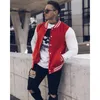 Men's Jackets Vintage Baseball Jacket Men Women Patchwork Long Rib Sleeve Campus Student Coat Man Boys Girls Youth 2023 Spring