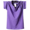 T-shirt da uomo Camicia oversize 2023 Arrivi Primavera ed estate T-shirt a maniche corte con scollo a V moda uomo Taglie grandi e alte