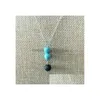 Naszyjniki wiszące moda naturalny kamień lawy turkus naszyjnik wulkaniczny aromaterapia aromaterapia dyfuzor dla kobiet biżuteria dr dhdy0