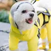 Vêtements pour chiens Pet Raincoat Combinaison à capuche Chiens Manteau imperméable Vêtements résistants à l'eau pour chats Fournitures de veste