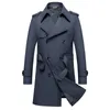 Mężczyzny Płaszcze Solidne klasyczne męskie płaszcz męski płaszcz plus wiatr wiatrówki Wysokiej jakości Business Casual Wind Płaszcz Mężczyzn M8xl BF7987 231116