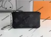 Anahtar torba M62650 Pochette CLES Tasarımcılar Moda Bayan Erkekler Anahtar Yüzük Kredi Kartı Tutucu Para Çantası Lüks Mini Cüzdan Deri Çantalar Toz Çantası Seri Numarası