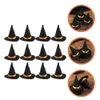 12 pezzi Strega Decor Mini cappello Halloween Puntelli decorativi Fai da te Accessorio Accessori Cappelli per bottiglie Cappellini in feltro 230920