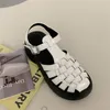 Klobige Schuhe Sandalen Frauen lässig Sommer weiblich Mode außerhalb von Hochhocker -Plattform Elegant Rom 412