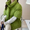 Trenchs pour femmes Manteaux d'hiver à manches mi-longues en coton rembourré classique double côté grandes poches col montant gilet parkas manteau de pain chaud doux