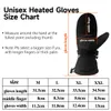 Chauffe-pieds à main 7.4V 2200mAH gants de ski chauffants gants de batterie rechargeables électriques pour hommes femmes ski d'hiver randonnée gants chauffants à main 231116