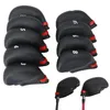 Inne produkty golfowe 9PCS Club Iron Head Covers Protector Golfs Zestaw okładki Wedge Headcovers Pech Protective 231115