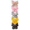 Hair Accessories 5Pcs Butterfly Hairpins Cute Leather Clips Barrettes Girls Sweet Ornament Headwear Children Hairgrip