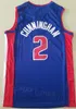 Zszyta koszykówka miasta Cade Cunningham Jerseys 2 mężczyzn Jaden Ivey 23 Grant Hill 33 Retro Vintage dla fanów sportowych Zespół zdobyty ikona Pure Cotton Black Green Red White Blue