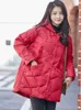 Winter 90% Duck Down Coat Women Ultra Light Puffer Feather Jacket Hooded Autumn Mid-Long Casual Lightweight Female Parka