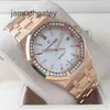 AP Swiss Luksusy Watch Watch Watch Royal Oak Series 34 mm Diameters 18K Rose Gold Original Diamond Automatic Machinery Watch Luksus Watch 77351or.zz.1261or.01