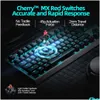 Klavyeler Thunderobot KG5104 Cherry Mx Mekanik Oyun Klavyesi N-Key Rollover 10modes Işık Efekt Ayarı- Klasik Sürüm LED DH0HT