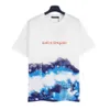 23SS Early Spring Designer Men's T-shirt Women's Street Fashion Short Sleeve OS T-shirt Summer Breathable T-shirt Monogram Gradient Tie Dye Print Short Sleeve T-shirt