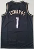 Stitched City Basketball Karl-Anthony Towns Jerseys 32 Anthony Edwards 5 Men Team For Sport Fans Association Breattable tjänade Navy Blue White Black Color Shirt