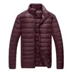 Parka in piumino da uomo STYLE PIUMINO CORTO ULTRA LEGGERO Piumino leggero da uomo ripiegabile a maniche lunghe con zip intera S-6XL 231116