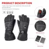 Chauffe-pieds à main gants chauffants électriques alimentés par batterie hiver chaud gants chauffants de moto étanche écran tactile chauffe-mains pour cyclisme Ski 231116