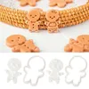 Baking Moulds Chocolate Cake Tool Fondant Cookie Cutter Embosser Mold Gingerbread Man Biscuit Happy Christmas