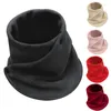 Scarves Winter Fleece Neck Scarf Thickened Warmth Autumn Sleeve For Women's Plush Double Layer Neckerchief Ring