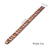 Manschett Double Row Bio Elements Energy Germanium Armband för mäns manschettsmycken Handkedja 99,95% Pure Copper Bangles 231115