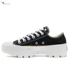 Clássico Conversity Sneaker Homens Mulheres Sapatos Sapatos de Lona Sneaker Grosso Bottom Plataforma Sapatos Designer Preto Branco Run Star Motion Sapatos EUR35-44 26