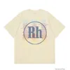 Designer Fashion clothing Luxury Tees TShirts Rhude mula One Racing Commemorative Phantom r Letter Men's Women's Loose Fit Fashion Summer Round Neck Short Sleeve