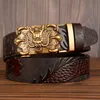 Belts Chinese Pressed Men Belt Genuine Leather High Quality Cowhide Handmade Waistbands Straps Male Designer BeltsBelts