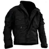 Herrjackor militär taktisk män jacka casual mode baseball uniform man utomhus sport toppar tunna sektion streetwear bombber veste