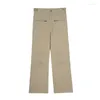 Jeans pour hommes PFNW Vintage Y2K Flared Global High Street Cargo Pantalon Mâle Automne Mode Pantalon Safari Style 2023 Élégant 28W1292