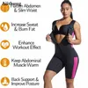 Taille Tummy Shaper Aiithuug Sauna Zweetbody's Zweet neopreen pak Tailletrainer bodysuit met verstelbare bandjes voor gewichtsverlies korsetten 231115