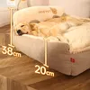 chenils stylos HOOPET nid de chien hiver chaud grand chien cheveux dorés Keji saisonnier universel animal de compagnie dormir chat nid amovible et lavable lit pour chien 231116