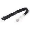 Adult Toys Purple Leather Pimp Whip Glass Handle Anal Plug Racing Riding Flogger Queen Bdsm Bondage Sex Toys Sex Toys for Couples 231116