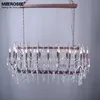 Vintage Crystal Chandelier Light Retro Rustic Loft Pendant Hanging Lamp inomhusbelysning Fixture Suspension Drop Luster For Living Room Foyer