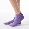 Chaussettes athlétiques Trampoline Yoga femmes coton Silicone poignée antidérapante Ballet danse Pilates sol de sport