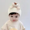 ベレットキッズニット帽子のぬいぐるみベアウールウール帽子リトル秋の冬肥厚温かい赤ちゃんかわいい屋外アクセサリー